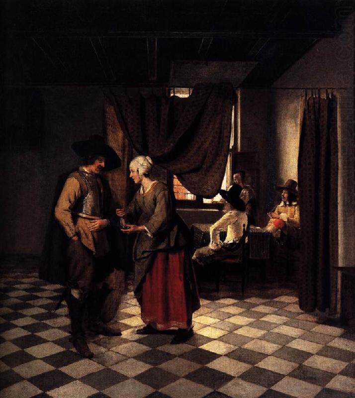 Pieter de Hooch Paying the Hostess china oil painting image
